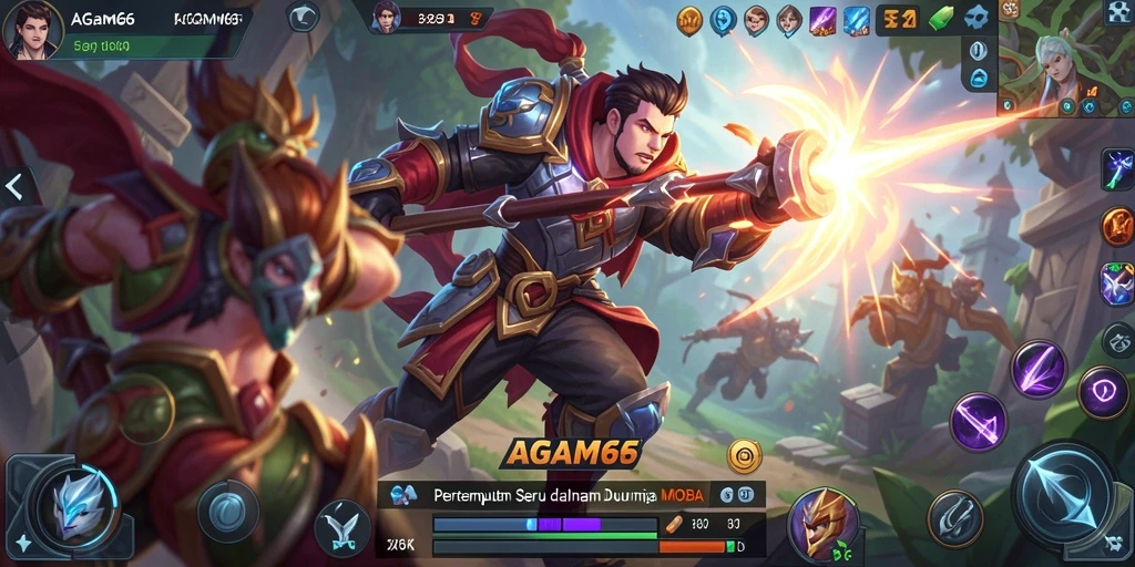 Screenshot gameplay AGAM66 yang menampilkan aksi pertempuran seru.