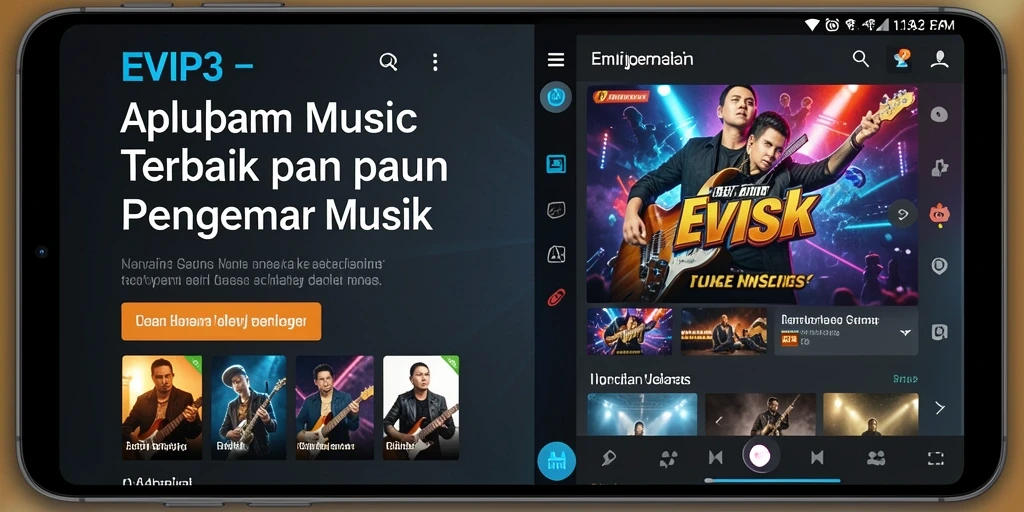 Tampilan gameplay <strong>EVIP3</strong> saat mendengarkan musik dan karaoke.