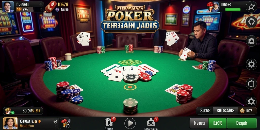 Tangkapan layar dari gameplay seru dalam aplikasi Poker ID678.