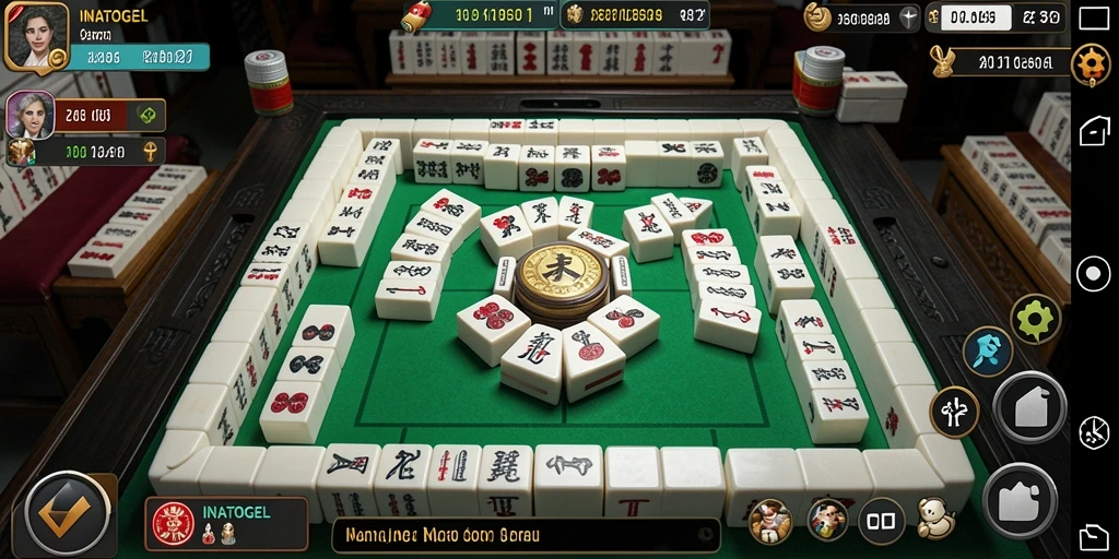 Tampilan gameplay Mahjong yang seru dan mengasyikkan.