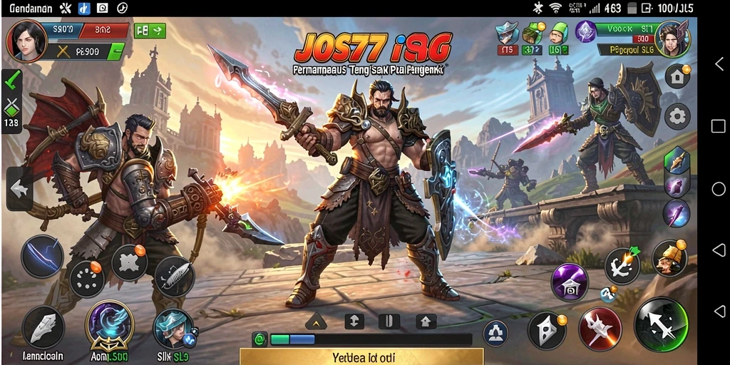 Screenshot gameplay JOS77 menampilkan aksi strategi yang mendebarkan.