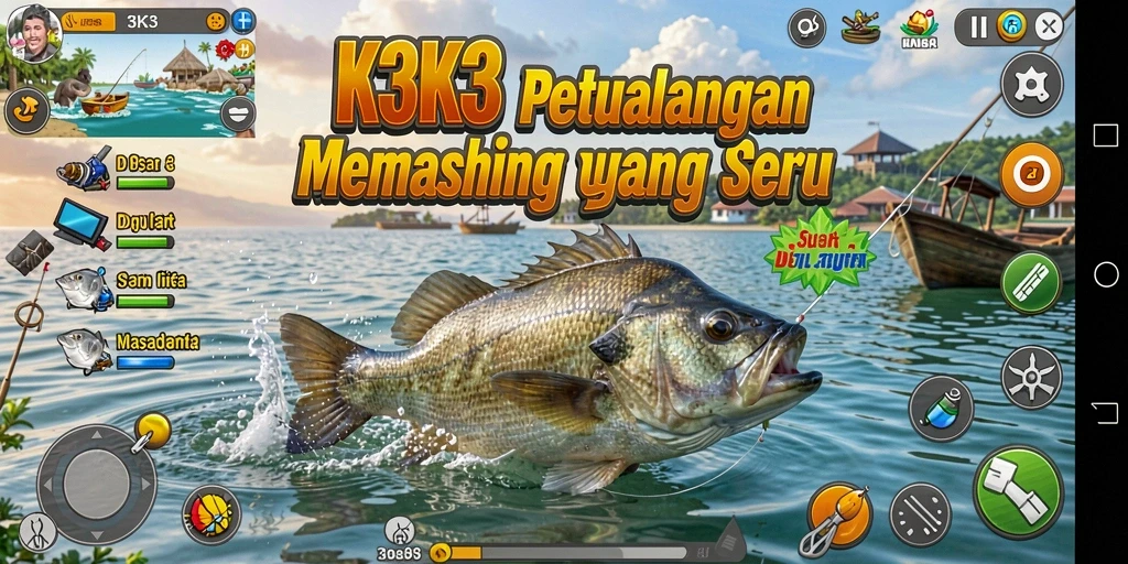 Tangkapan ikan mengesankan dalam gameplay K3K3.