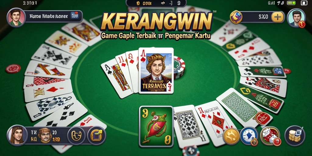 Tampilan gameplay <strong>KERANGWIN</strong> yang seru dan interaktif dalam bermain Gaple.
