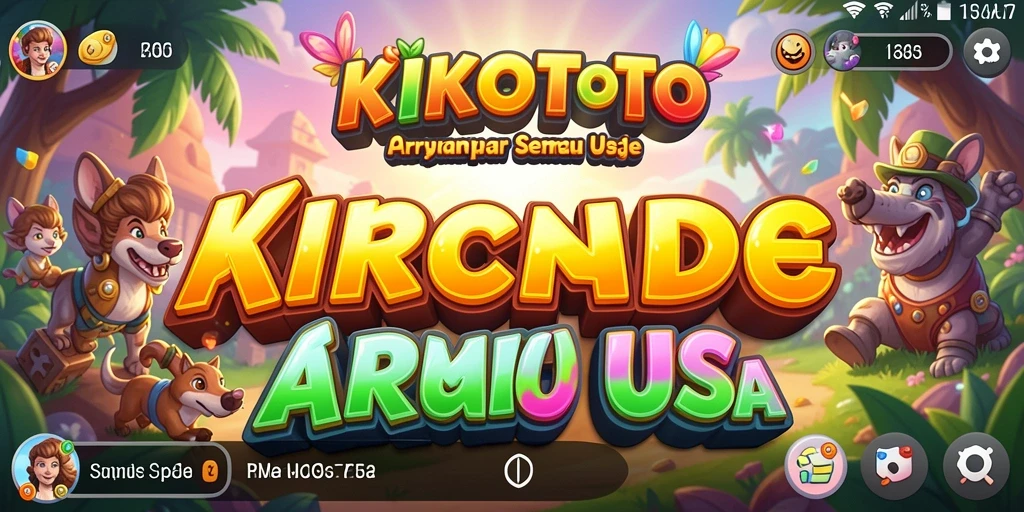 Tampilan gameplay Arcade KIKOTOTO yang seru dan menarik.