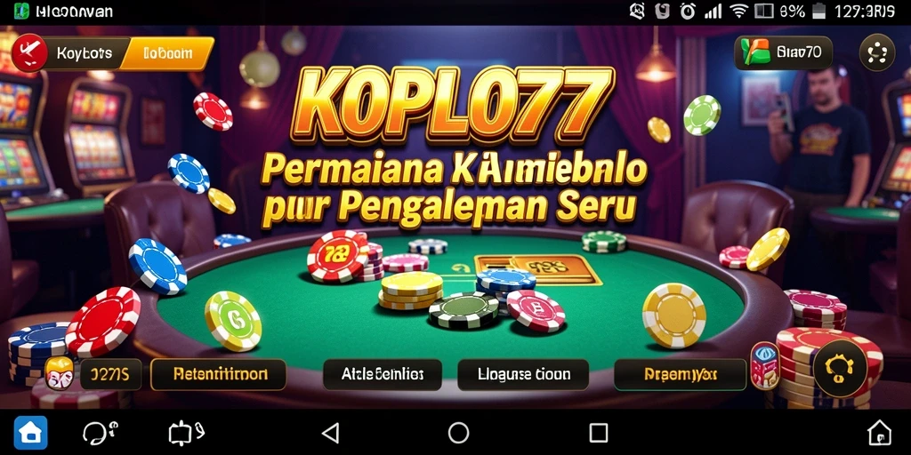 Tampilan menarik dari gameplay KOPLO77 yang seru dan mendebarkan.