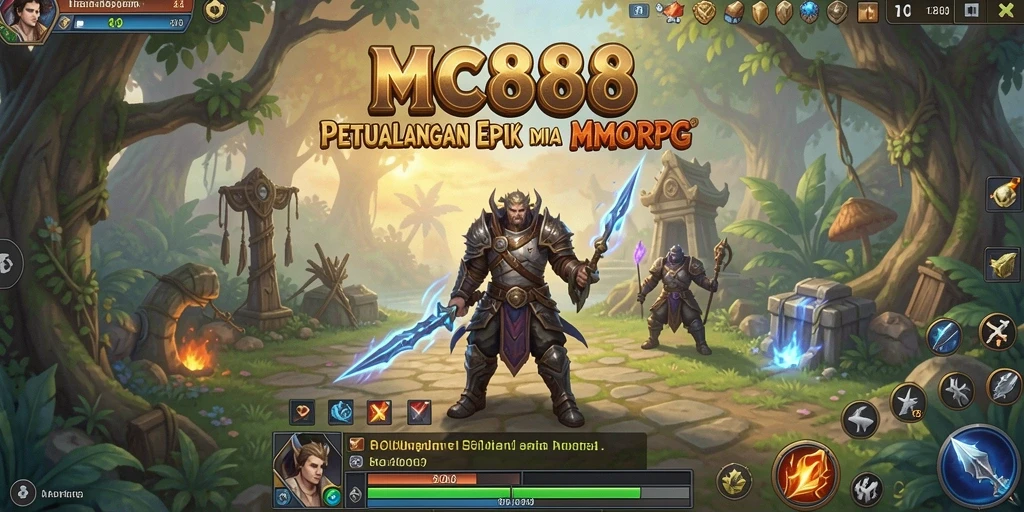Gameplay seru dengan pertarungan epik di dunia MMORPG.