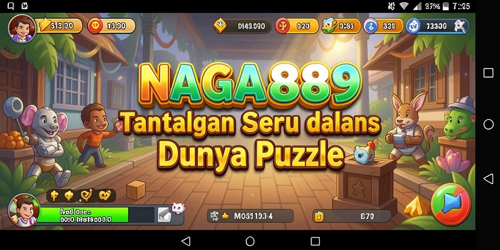 Gameplay seru dengan tantangan puzzle yang mengasah otak.