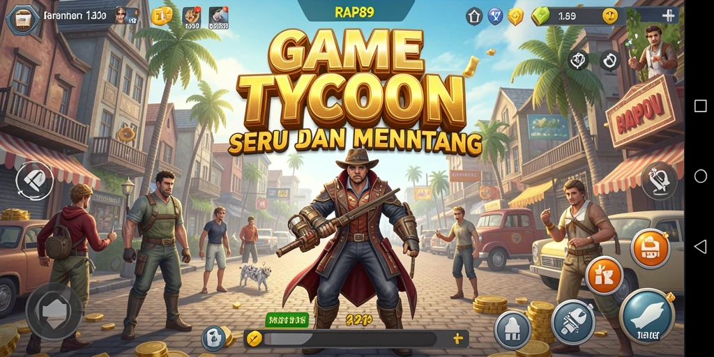 Tampilan gameplay RAP89 yang menarik dan penuh strategi Tycoon.
