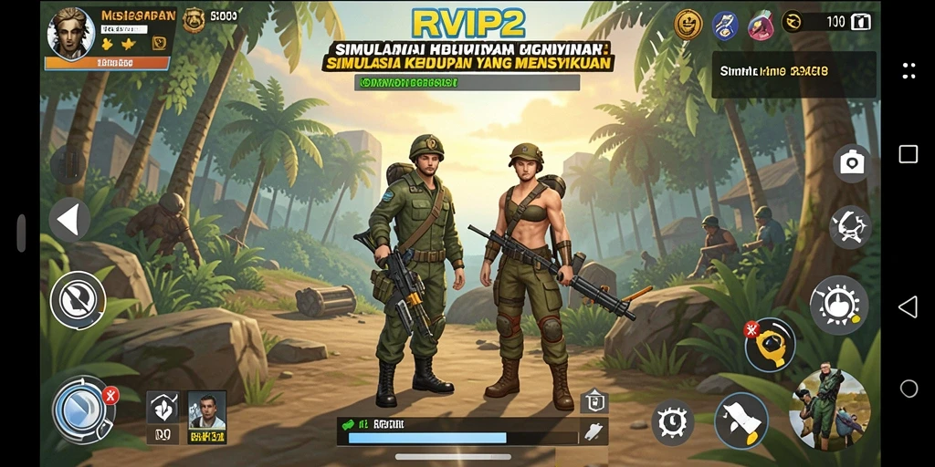 Tampilan gameplay RVIP2 yang mengasyikkan dan interaktif.