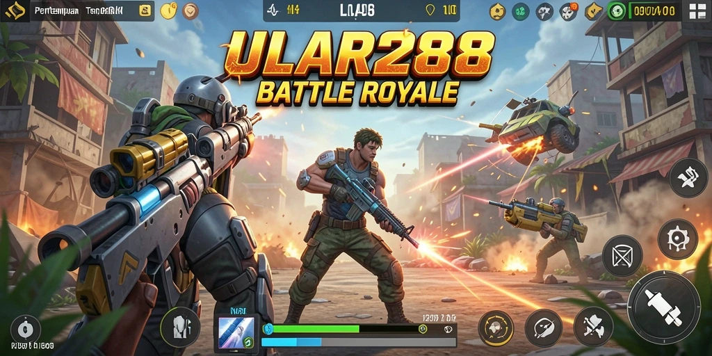 Gameplay seru dengan aksi mendebarkan di <strong>ULAR288</strong> Battle Royale.