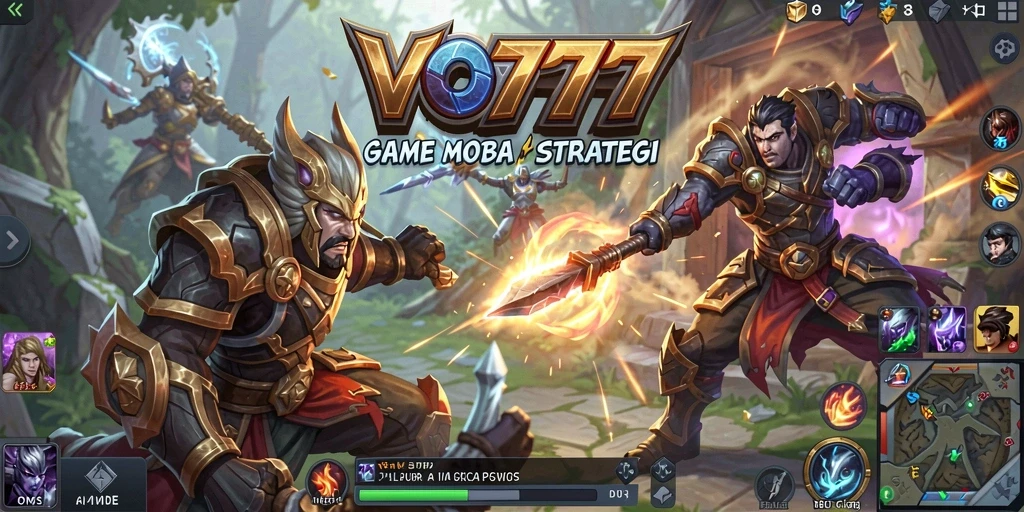 Tampilan gameplay seru dalam VO777 dengan strategi tim yang kompleks.