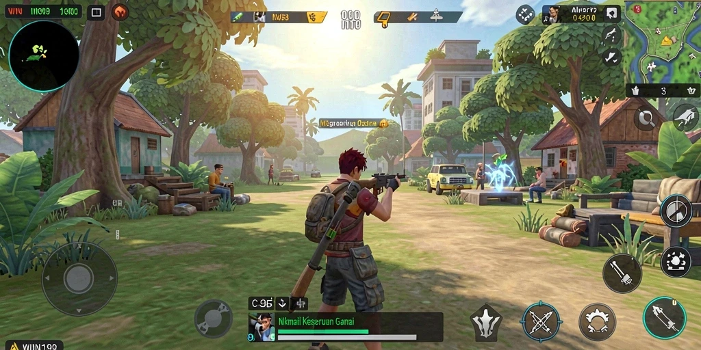 Tampilan gameplay WIN199 yang seru dan penuh warna.